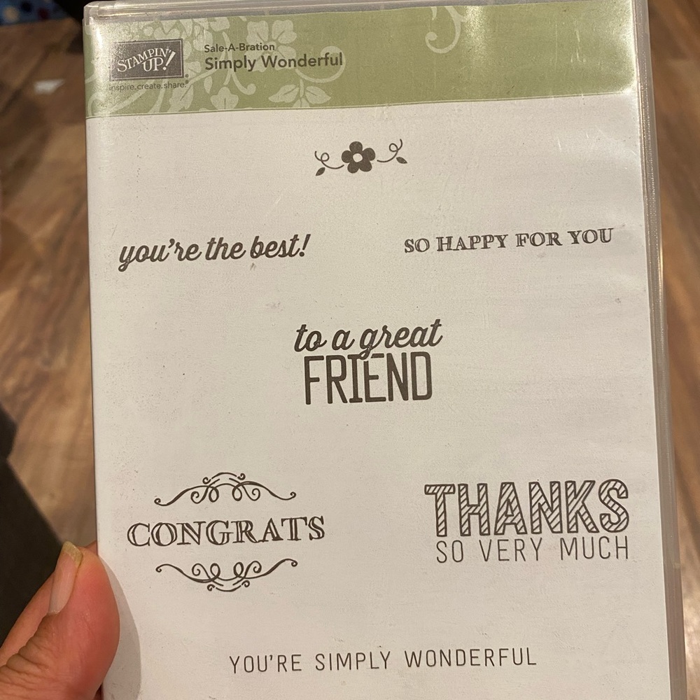 Simply Wonderful theme stamps